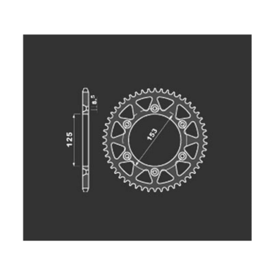 PBR Звезда задняя    289-52   (сталь) фото в интернет-магазине FrontFlip.Ru