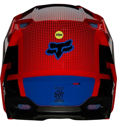Мотошлем Fox V1 Oktiv Helmet Flow Red 2021 фото в интернет-магазине FrontFlip.Ru