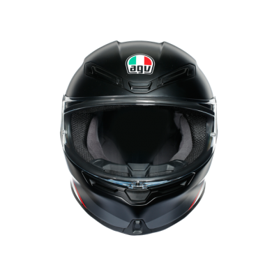 Шлем AGV K-6 MULTI Minimal Pure Matt Black/White/Red фото в интернет-магазине FrontFlip.Ru