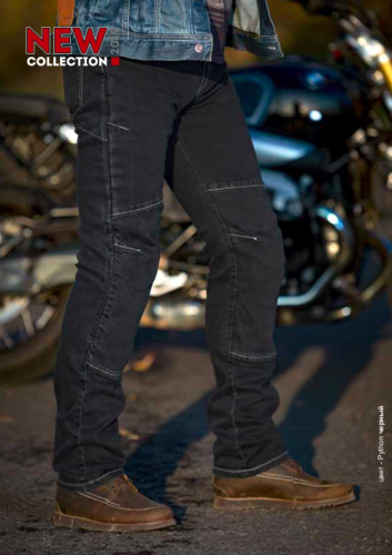 Мотоджинсы STARKS PYTHON STRONG STRETCH REGULAR FIT Темный Синий Однотонный фото в интернет-магазине FrontFlip.Ru
