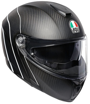 Шлем AGV SPORTMODULAR MULTI Refractive Carbon/Silver