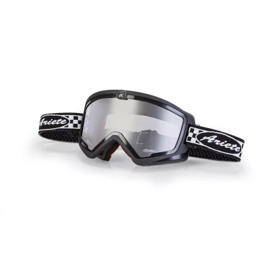 ARIETE Кроссовые очки (маска) MUDMAX RACER - BLACK-CHEQUERED STRAP (moto parts) фото в интернет-магазине FrontFlip.Ru