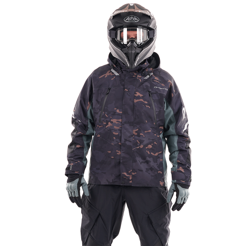 Dragonfly Мембранная куртка QUAD 2.0 CAMO-Gray фото в интернет-магазине FrontFlip.Ru