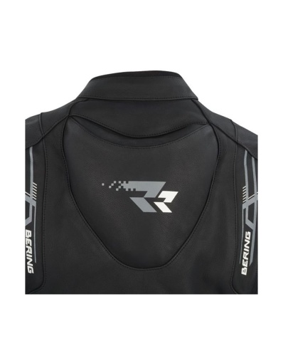 Куртка кожаная Bering SNAP Black/White фото в интернет-магазине FrontFlip.Ru