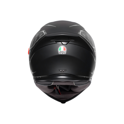 Шлем AGV K-5 S MULTI Tornado Matt Black/Silver фото в интернет-магазине FrontFlip.Ru