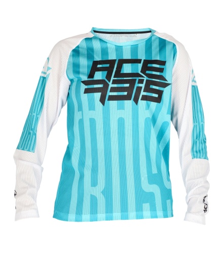 Джерси детское Acerbis MX J-WINDY FIVE KID VENTED Blue/White фото в интернет-магазине FrontFlip.Ru