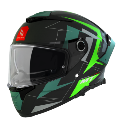 Шлем MT THUNDER 4 SV MOUNTAIN B6 Matt Fluo Green фото в интернет-магазине FrontFlip.Ru