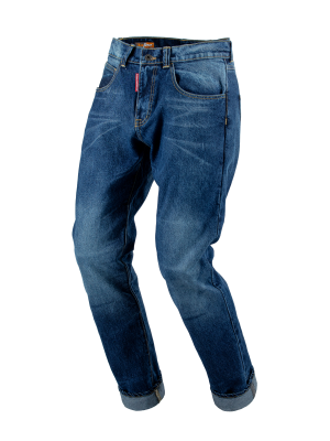 STARKS EF56 Мотоджинсы SAMURAI, муж., Comfort fit, Enzim wash, синий фото в интернет-магазине FrontFlip.Ru