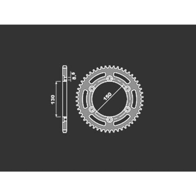 PBR Звезда задняя    4308-44   (сталь) фото в интернет-магазине FrontFlip.Ru