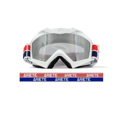 ARIETE Кроссовые очки (маска) ADRENALINE PRIMIS WHITE (moto parts) фото в интернет-магазине FrontFlip.Ru