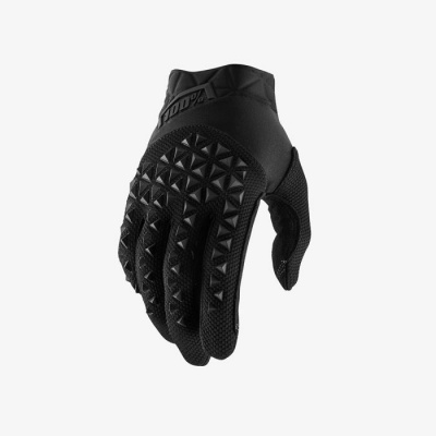 Мотоперчатки 100% Airmatic Glove Black/Charcoal фото в интернет-магазине FrontFlip.Ru