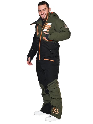 SNOW HEADQUARTER Снегоходный комбинезон мужской A-89007 Хаки фото в интернет-магазине FrontFlip.Ru