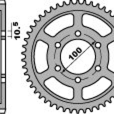 PBR Звезда задняя    825-45   (сталь) фото в интернет-магазине FrontFlip.Ru
