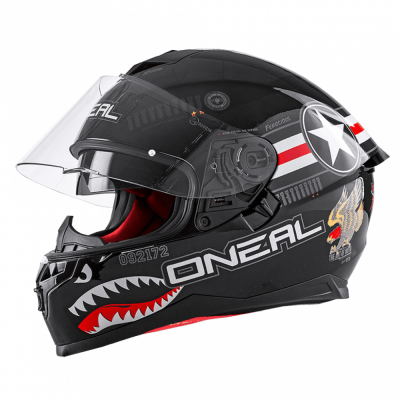 Шлем интеграл O'NEAL Challenger Wingman, глянец черный фото в интернет-магазине FrontFlip.Ru