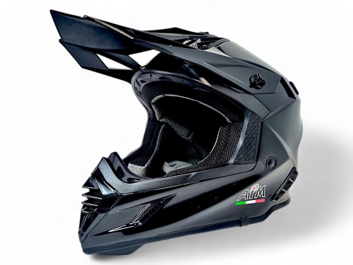 Шлем AiM RH855 (Fiber Glass) Black Glossy фото в интернет-магазине FrontFlip.Ru