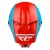 Шлем кроссовый FLY RACING KINETIC Straight Edge, красный/белый/синий фото в интернет-магазине FrontFlip.Ru