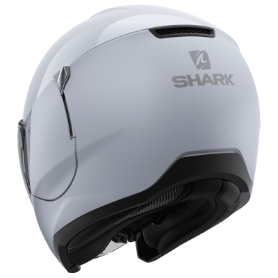 Шлем SHARK CITYCRUISER DUAL BLANK White/Silver Glossy фото в интернет-магазине FrontFlip.Ru