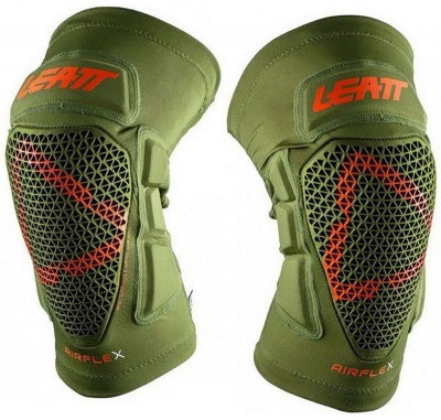 Наколенники Leatt 3DF AirFlex Pro Knee Guard Green фото в интернет-магазине FrontFlip.Ru