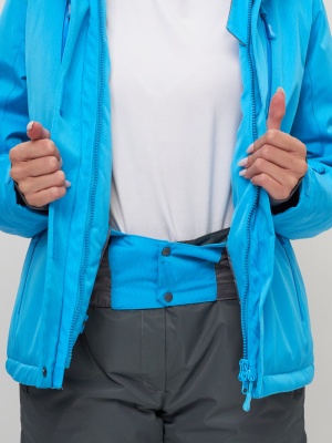 Горнолыжный костюм женский голубого цвета 051895Gl фото в интернет-магазине FrontFlip.Ru