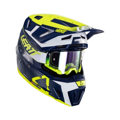 Мотошлем Leatt Moto 7.5 Helmet Kit Blue фото в интернет-магазине FrontFlip.Ru
