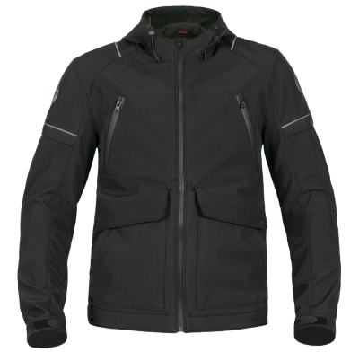 INFLAME Куртка мужская FREE WIND текстиль, цвет черный фото в интернет-магазине FrontFlip.Ru
