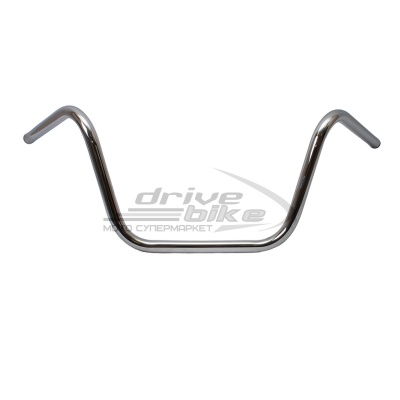 [EMGO] Руль универсальный стальной High Buckhorn, цвет Хром фото в интернет-магазине FrontFlip.Ru