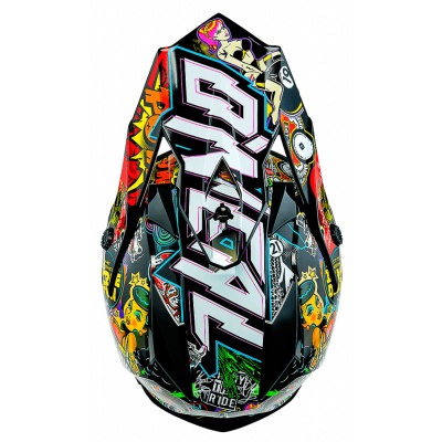 ONEAL Шлем кроссовый 7Series EVO CRANK Термопластик, глянец, Красный/Желтый фото в интернет-магазине FrontFlip.Ru