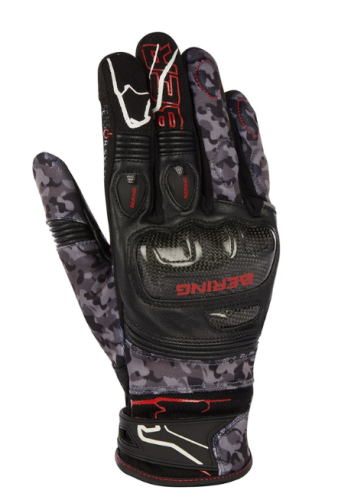 Перчатки комбинированные Bering CORTEX Black/Camo фото в интернет-магазине FrontFlip.Ru