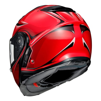 SHOEI Мотошлем NEOTEC II WINSOME красно-черный, TC-1 фото в интернет-магазине FrontFlip.Ru