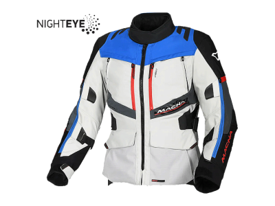 MACNA DOMANE Куртка женск.ткань светлосерая/синяя фото в интернет-магазине FrontFlip.Ru