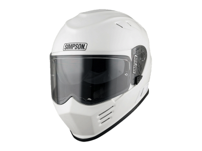SIMPSON Шлем VENOM GLOSS WHITE фото в интернет-магазине FrontFlip.Ru