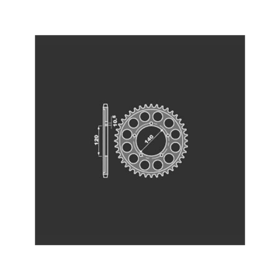 PBR Звезда задняя    4409-45   (сталь) фото в интернет-магазине FrontFlip.Ru