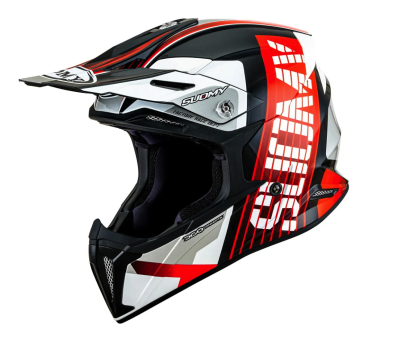 [SUOMY] Мотошлем X-WING AMPED, цвет Черный/Красный фото в интернет-магазине FrontFlip.Ru