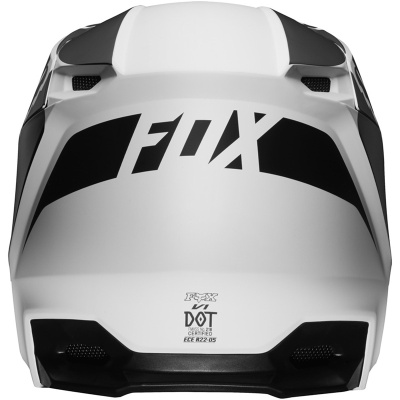 Мотошлем Fox V1 Przm Helmet Black/White фото в интернет-магазине FrontFlip.Ru