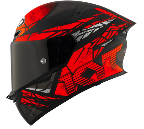 [KYT] Мотошлем TT-REVO COMBUSTION ORANGE, цвет Красный Матовый фото в интернет-магазине FrontFlip.Ru