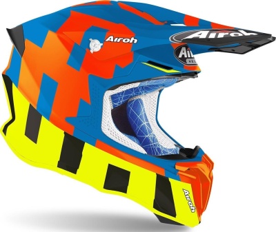 AIROH шлем кросс TWIST 2.0 FRAME AZURE MATT фото в интернет-магазине FrontFlip.Ru