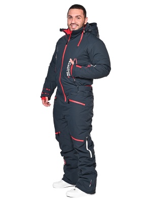 SNOW HEADQUARTER Горнолыжный комбинезон мужской A-89008 Серый фото в интернет-магазине FrontFlip.Ru