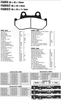 [EBC] Тормозные колодки FA069 фото в интернет-магазине FrontFlip.Ru