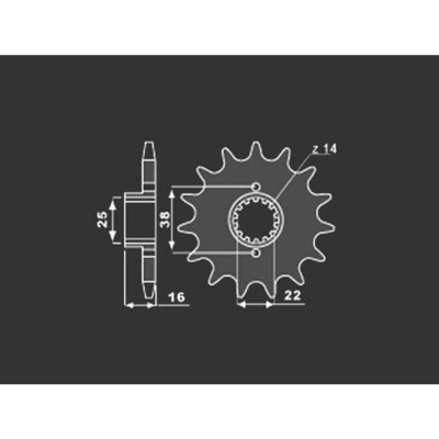 PBR Звезда передняя    490-14 (Ducati) фото в интернет-магазине FrontFlip.Ru