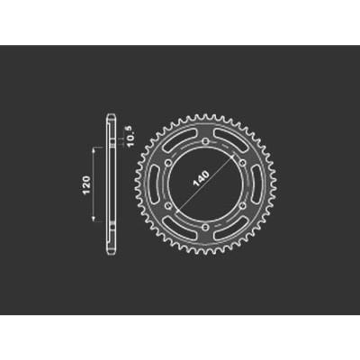 PBR Звезда задняя    5301-46   (сталь) фото в интернет-магазине FrontFlip.Ru