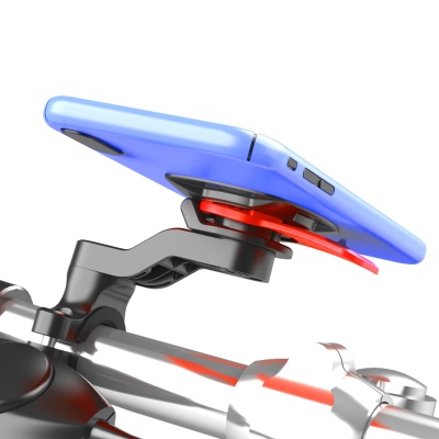 Держатель для телефона на руль Moto Holder красный фото в интернет-магазине FrontFlip.Ru