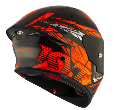 [KYT] Мотошлем TT-REVO COMBUSTION ORANGE, цвет Оранжевый фото в интернет-магазине FrontFlip.Ru