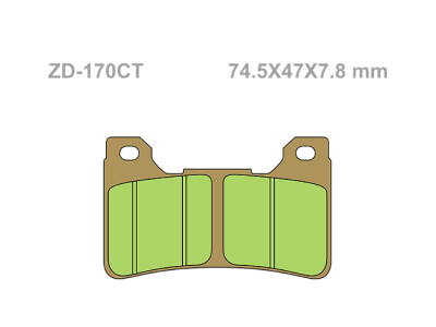 VESRAH Тормозные колодки  VD-170CT  (301) фото в интернет-магазине FrontFlip.Ru