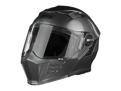 SIMPSON Шлем DARKSOME GUNMETAL фото в интернет-магазине FrontFlip.Ru