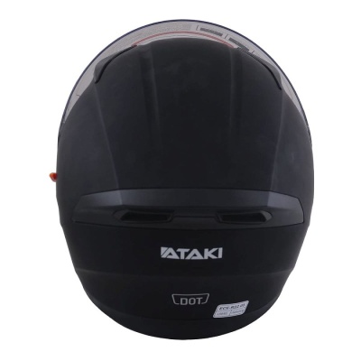 Шлем интеграл ATAKI JK316 Solid, черный матовый фото в интернет-магазине FrontFlip.Ru
