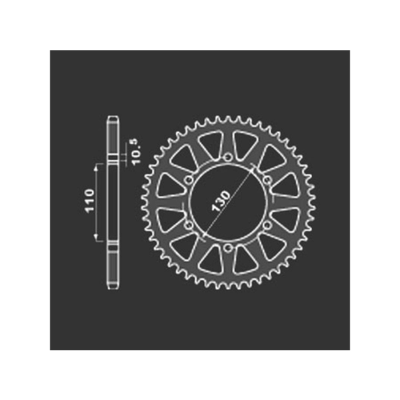 PBR Звезда задняя    504-43   (алюм) фото в интернет-магазине FrontFlip.Ru