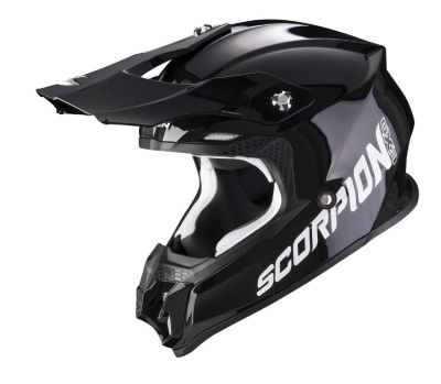 [SCORPION EXO] Мотошлем VX-16 EVO AIR SOLID, цвет Черный фото в интернет-магазине FrontFlip.Ru