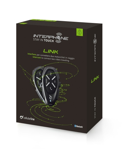 Мото-bluetooth гарнитура INTERPHONE LINK (комплект из 2 шт.) INTERPHOLINKTP фото в интернет-магазине FrontFlip.Ru