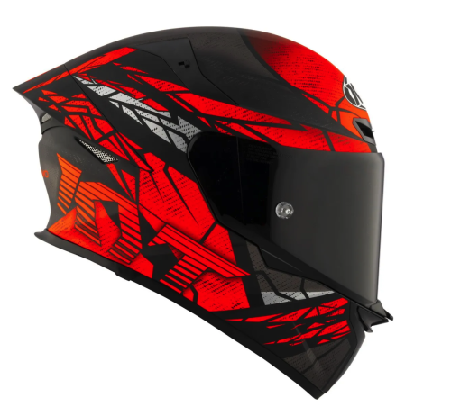 [KYT] Мотошлем TT-REVO COMBUSTION ORANGE, цвет Красный Матовый фото в интернет-магазине FrontFlip.Ru