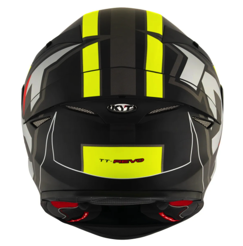 [KYT] Мотошлем TT-REVO ELECTRON, цвет Черный Матовый/Желтый фото в интернет-магазине FrontFlip.Ru